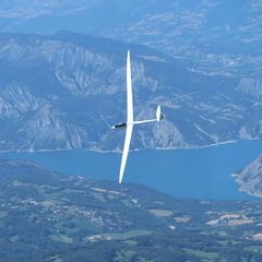 Flugwegposition um 13:25:27: Aufgenommen in der Nähe von Département Alpes-de-Haute-Provence, Frankreich in 2639 Meter